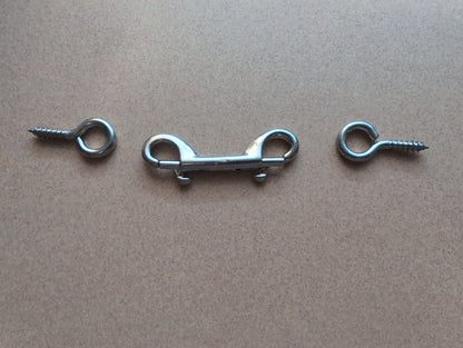 2.5 inch Silver Double Ended Snap Latch